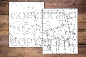 Dot to Dot Christmas Trees for Adults