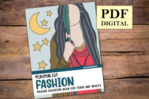 Minimalist Fashion Coloring Book