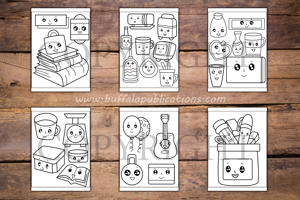 Kawaii Things Big and Bold Coloring Book