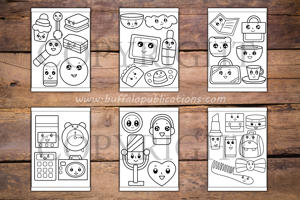 Kawaii Things Big and Bold Coloring Book