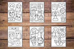 Kawaii Things Big and Bold Coloring Book