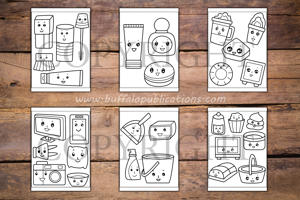 Kawaii Things Big and Bold Coloring Book