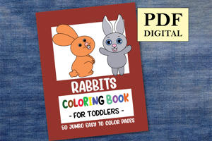 Rabbits Coloring Book for Toddlers