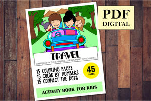 Travel Activity Book for Kids