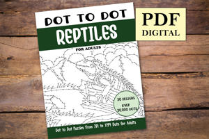Dot to Dot Reptiles for Adults