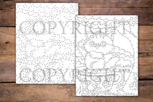 Dot to Dot Cats in Cup for Adults