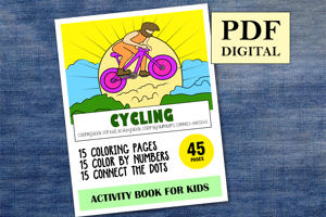 Cycling Activity Book for Kids