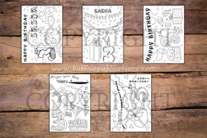 3rd Birthday Theme Personalized Birthday Coloring Book