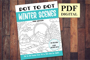 Dot to Dot Winter Scenes for Adults
