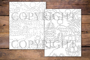 Dot to Dot Winter Scenes for Adults