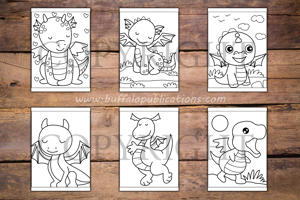 Dragons Big and Bold Coloring Book