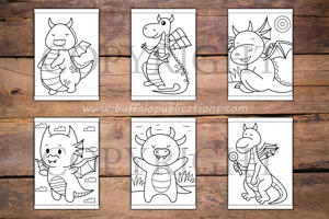 Dragons Big and Bold Coloring Book