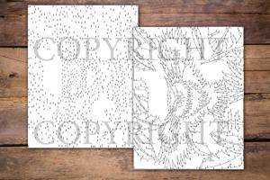 Dot to Dot Flying Birds for Adults