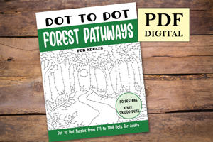 Dot to Dot Forest Pathways for Adults
