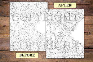 Dot to Dot Forest Pathways for Adults