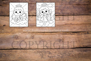 Angels Color By Numbers Book for Kids