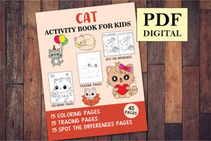 Cat Activity Book for Kids