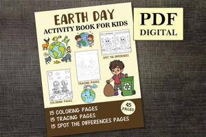 Earth Day Activity Book for Kids