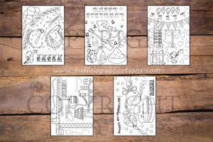 Construction Theme Personalized Birthday Coloring Book