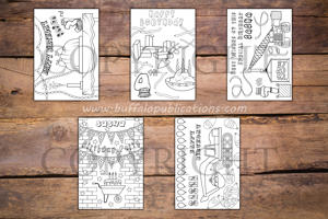 Construction Theme Personalized Birthday Coloring Book