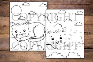 Cute Cats Dot to Dot for Kids