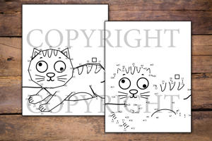 Cute Cats Dot to Dot for Kids