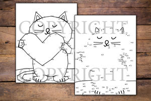 Cute Cats Dot to Dot for Kids