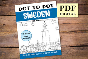 Dot to Dot Sweden for Adults