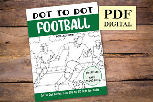 Dot to Dot Football for Adults