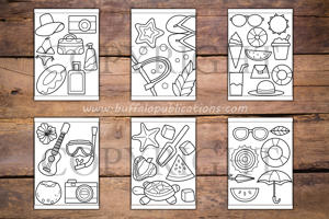 Summer Things Big and Bold Coloring Book