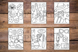 Summer Things Big and Bold Coloring Book