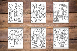 Summer Things Big and Bold Coloring Book