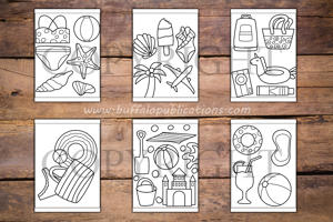 Summer Things Big and Bold Coloring Book