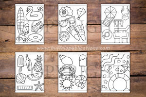 Summer Things Big and Bold Coloring Book