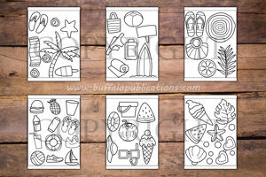Summer Things Big and Bold Coloring Book