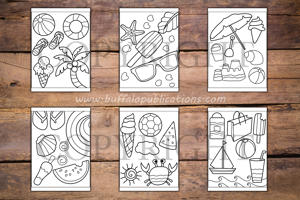 Summer Things Big and Bold Coloring Book