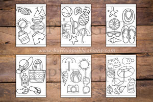 Summer Things Big and Bold Coloring Book