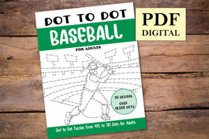 Dot to Dot Baseball for Adults