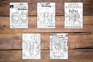 Kids Wedding Theme Personalized Birthday Coloring Book