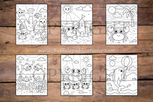 Ocean Animals Color By Numbers Book for Kids