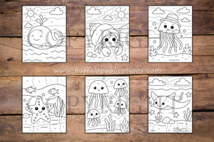 Ocean Animals Color By Numbers Book for Kids