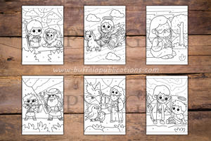 Bible Color By Numbers Book for Kids