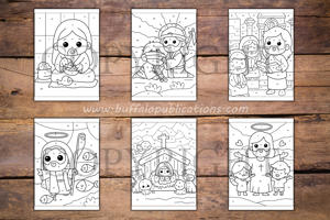 Bible Color By Numbers Book for Kids