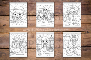 Bible Color By Numbers Book for Kids