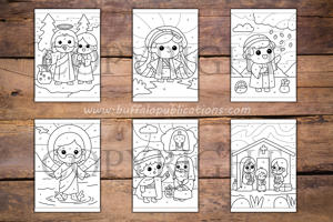 Bible Color By Numbers Book for Kids