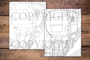 Dot to Dot Trains for Adults