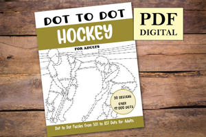 Dot to Dot Hockey for Adults