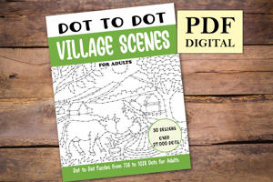 Dot to Dot Village Scenes for Adults