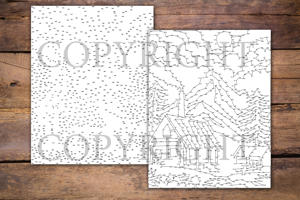 Dot to Dot Village Scenes for Adults