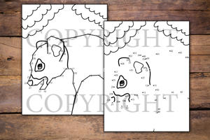 Woodland Animals Dot to Dot for Kids